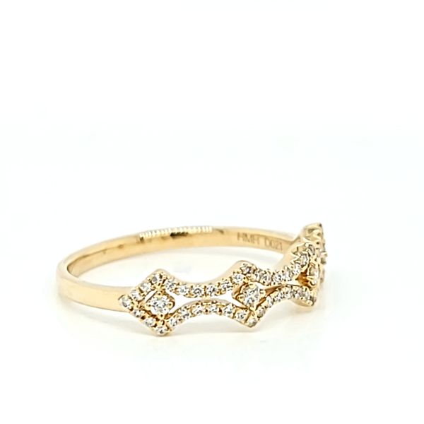 14k Yellow Gold Diamond Stackable Fashion Ring Image 2 Arezzo Jewelers Elmwood Park, IL
