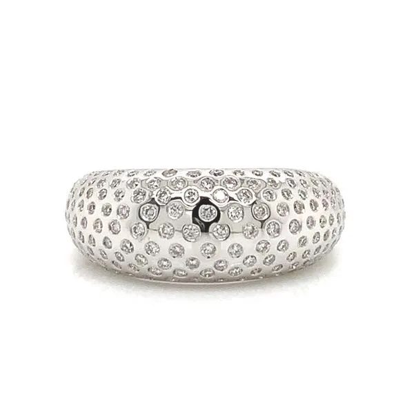 18k White Gold Flush Set Diamond Ring similar item image