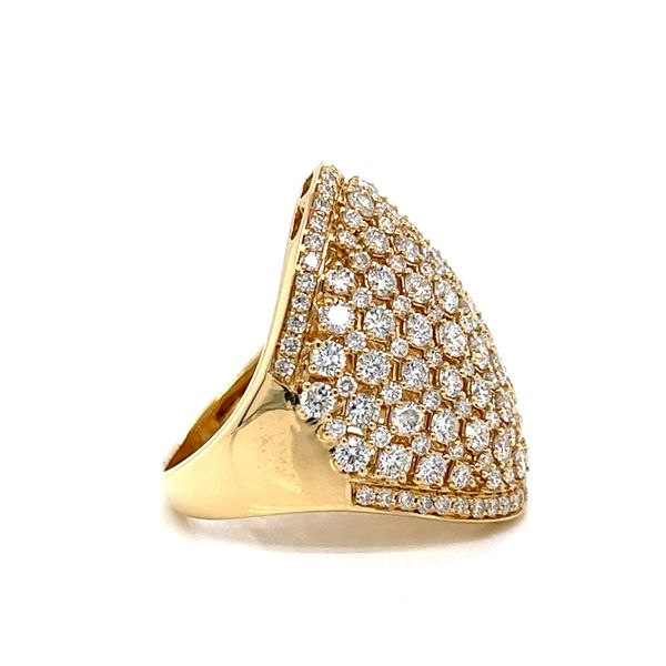 18k Yellow Gold 3.86ct Natural Diamond Cocktail Ring Image 3 Arezzo Jewelers Elmwood Park, IL
