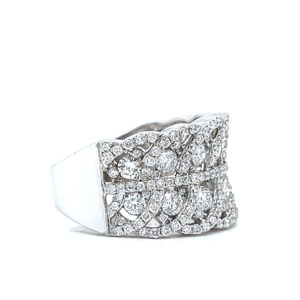 14k White Gold 2.25ct Fancy Diamond Cocktail Ring Image 4 Arezzo Jewelers Elmwood Park, IL