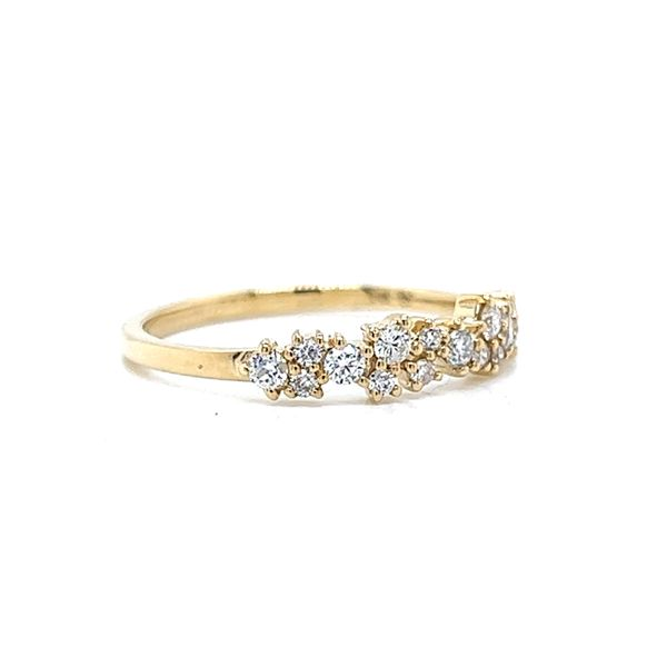 14k Yellow Gold Cluster Diamond Ring Image 2 Arezzo Jewelers Elmwood Park, IL