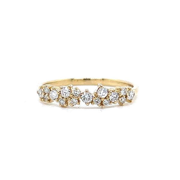 14k Yellow Gold Cluster Diamond Ring Arezzo Jewelers Elmwood Park, IL