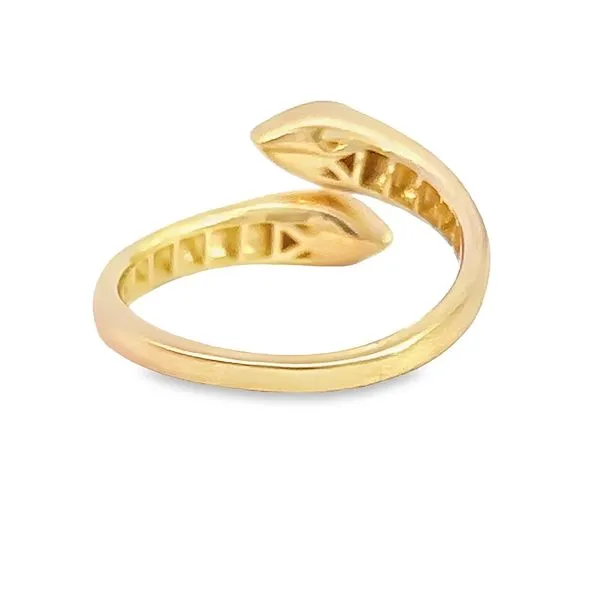 14k Yellow Gold Diamond Bypass Ring Image 4 Arezzo Jewelers Elmwood Park, IL