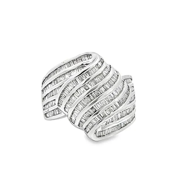 Baguette Diamond Cluster Ring