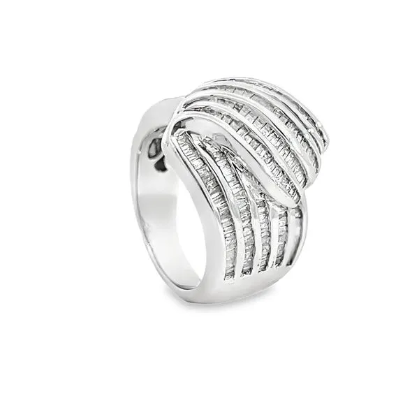 Baguette Diamond Cluster Ring
