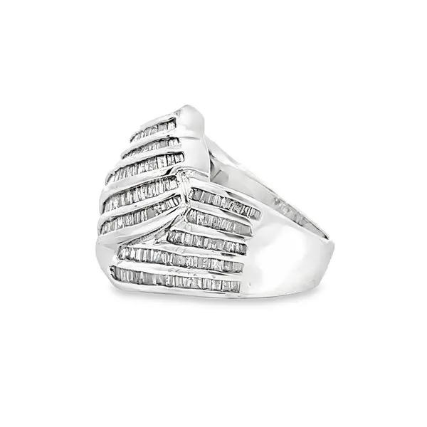 Baguette Diamond Cluster Ring