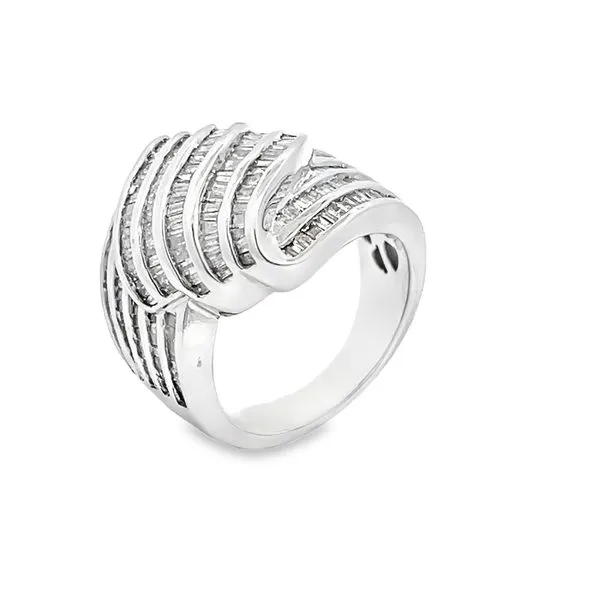 Baguette Diamond Cluster Ring