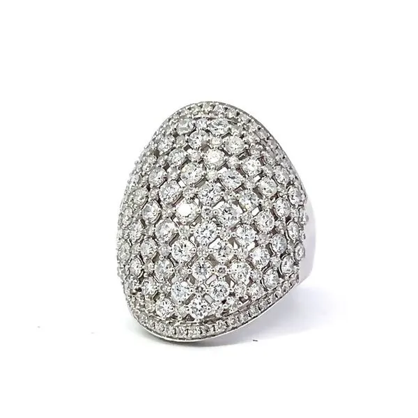 18k White Gold Fabergé Diamond Dome Ring Image 2 Arezzo Jewelers Elmwood, IL