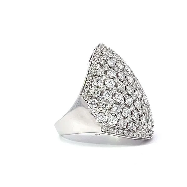 18k White Gold Fabergé Diamond Dome Ring Image 3 Arezzo Jewelers Elmwood, IL