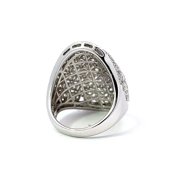 18k White Gold Fabergé Diamond Dome Ring Image 4 Arezzo Jewelers Elmwood, IL