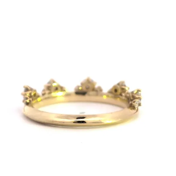 Baroque Style Diamond Stackable Ring – 14K Yellow Gold Image 4 Arezzo Jewelers Elmwood Park, IL