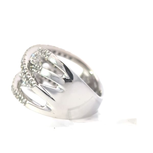 1.00CT TW Diamond Cocktail Fashion Ring in a wide Openwork Design Image 3 Arezzo Jewelers Elmwood Park, IL