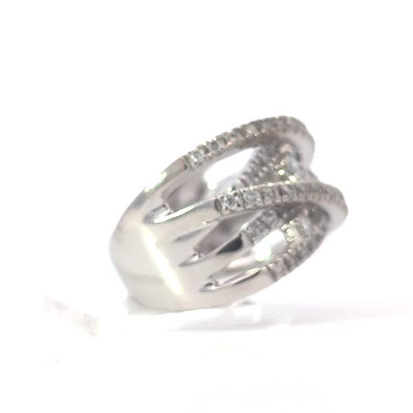 1.00CT TW Diamond Cocktail Fashion Ring in a wide Openwork Design Image 4 Arezzo Jewelers Elmwood Park, IL