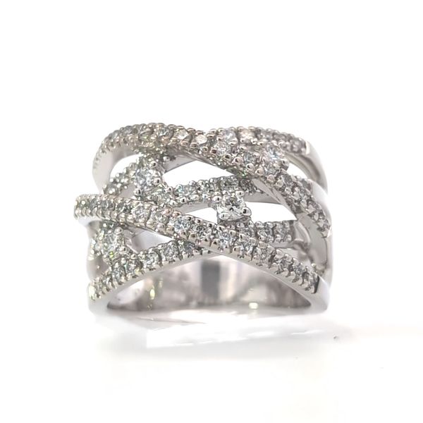 1.00CT TW Diamond Cocktail Fashion Ring in a wide Openwork Design Arezzo Jewelers Elmwood Park, IL