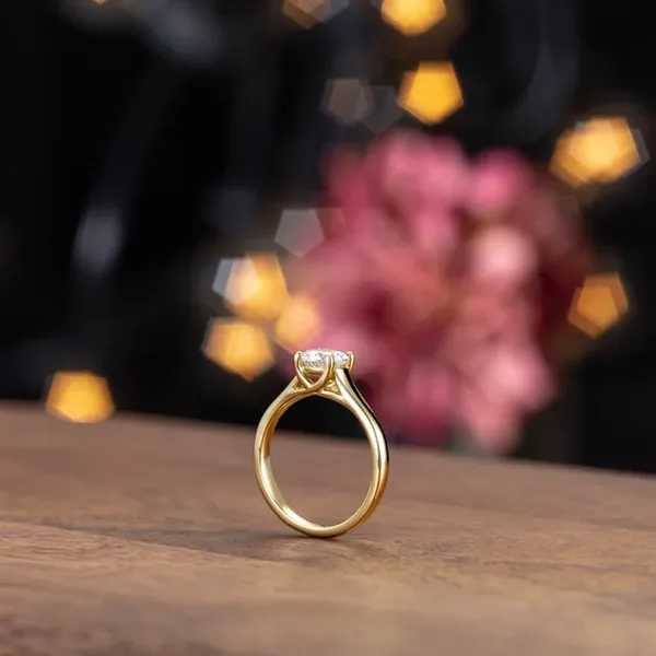 14k Yellow Gold Solitaire Engagement Ring Image 4 Arezzo Jewelers Elmwood Park, IL