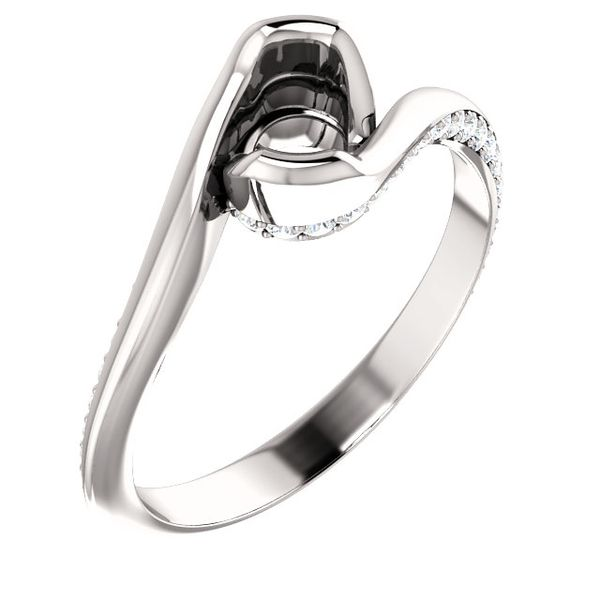 14k White Gold Diamond Engagement Ring Arezzo Jewelers Elmwood Park, IL