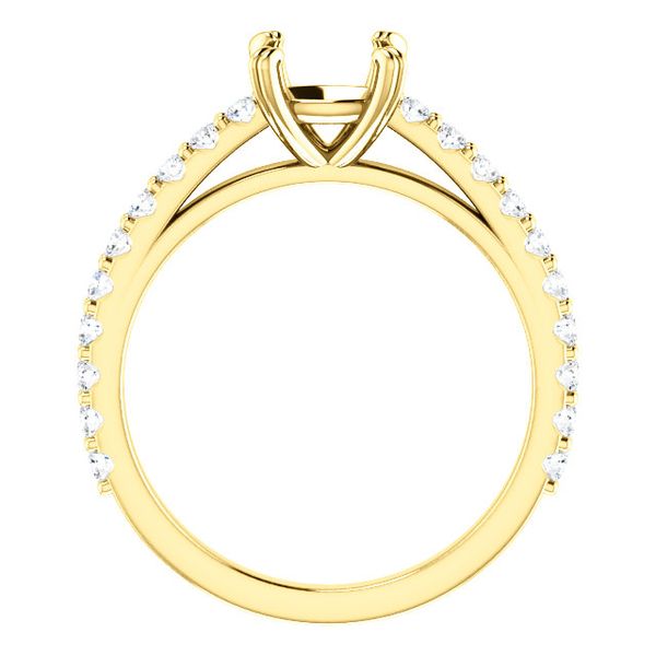 14k Yellow Gold Diamond Engagement Ring Image 2 Arezzo Jewelers Elmwood Park, IL