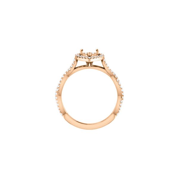 14K Rose Pear Engagement Ring Image 2 Arezzo Jewelers Elmwood Park, IL