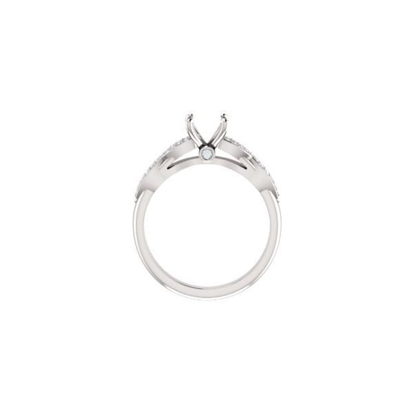 14k White Gold Diamond Engagement Ring Image 2 Arezzo Jewelers Elmwood Park, IL