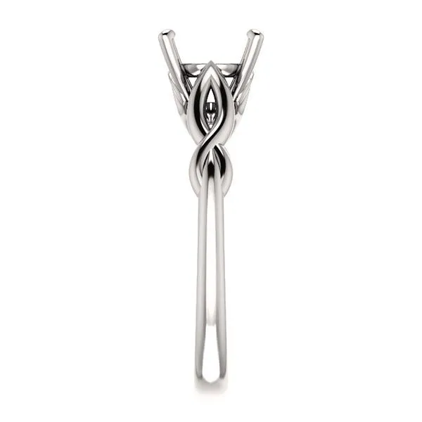 14k White Gold Solitaire Engagement Ring Image 3 Arezzo Jewelers Elmwood, IL
