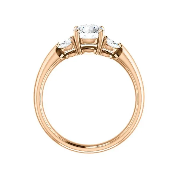 Marquise Shape Accented Engagement Ring Image 2 Arezzo Jewelers Elmwood, IL