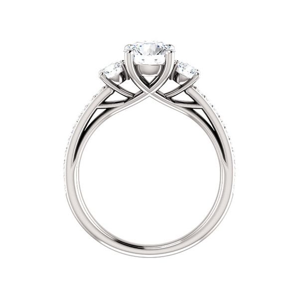 Side Stone Accented Engagement Ring Image 2 Arezzo Jewelers Elmwood Park, IL