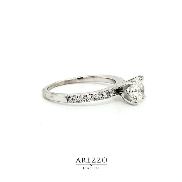 14k White Gold Diamond Engagement Ring Image 2 Arezzo Jewelers Elmwood Park, IL