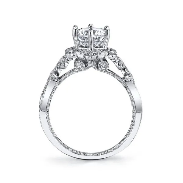 Floral Design Diamond Engagement Ring 0.38 Ctw. Image 2 Arezzo Jewelers Elmwood Park, IL