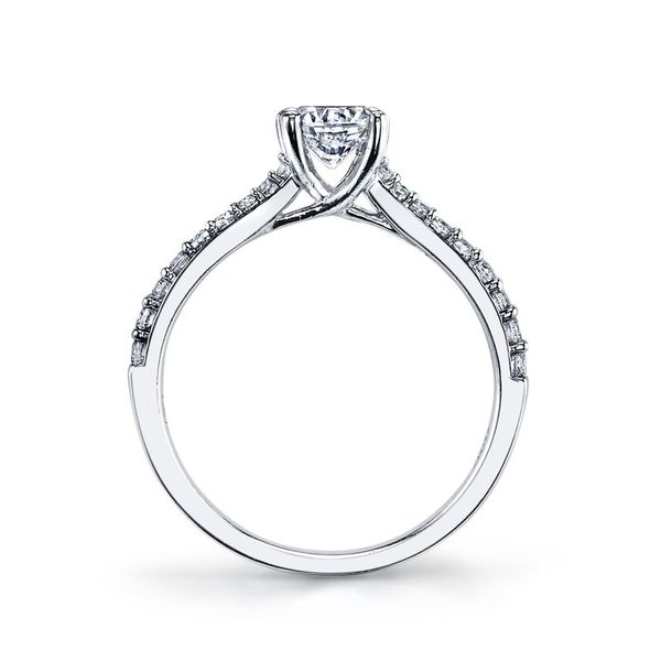 14k White Gold Diamond Engagemnt Ring Mounting Image 2 Arezzo Jewelers Elmwood Park, IL