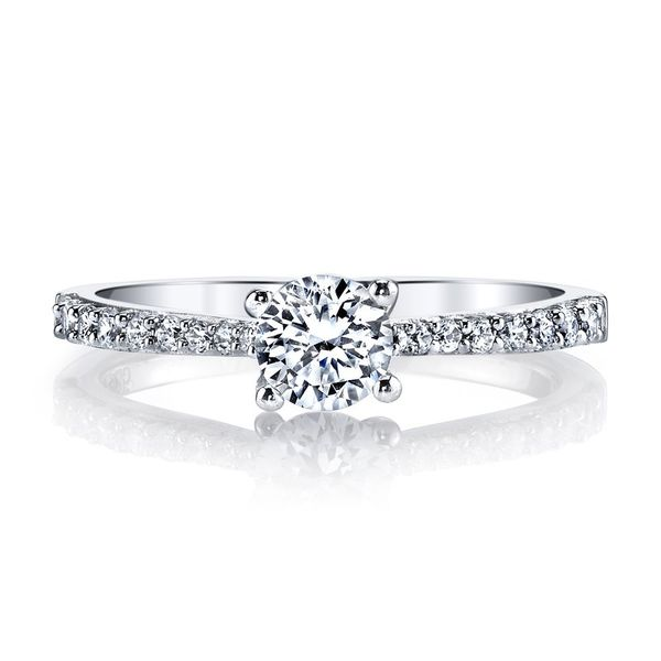 14k White Gold Diamond Engagemnt Ring Mounting Arezzo Jewelers Elmwood Park, IL