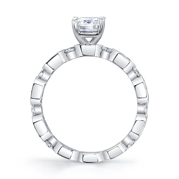 Designer Lab Grown Emerald Diamond Engaement Ring Image 3 Arezzo Jewelers Elmwood Park, IL