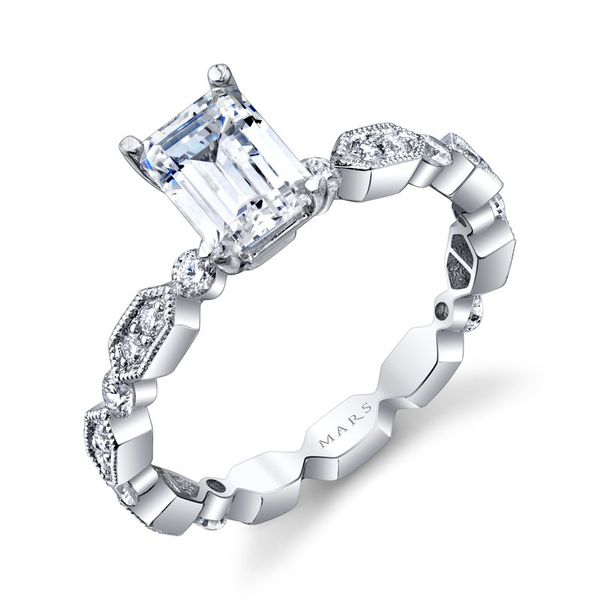Designer Lab Grown Emerald Diamond Engaement Ring Image 4 Arezzo Jewelers Elmwood Park, IL