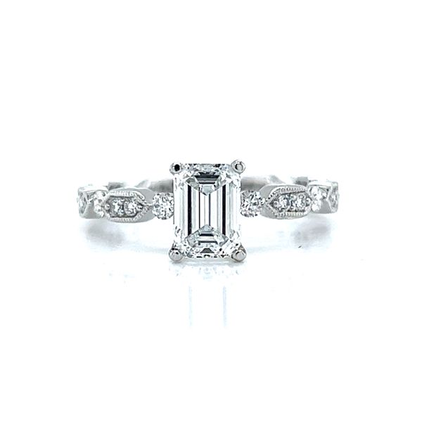 Designer Lab Grown Emerald Diamond Engaement Ring Arezzo Jewelers Elmwood Park, IL