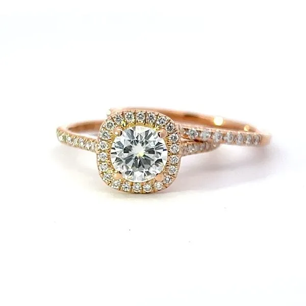 14k Rosé Gold Diamond Bridal Set Arezzo Jewelers Elmwood Park, IL