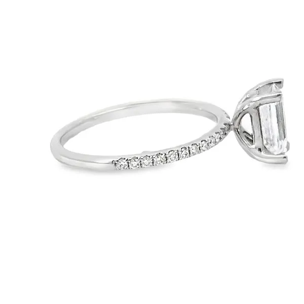 14k White Gold Diamond Engagement Ring Mounting Image 2 Arezzo Jewelers Elmwood Park, IL