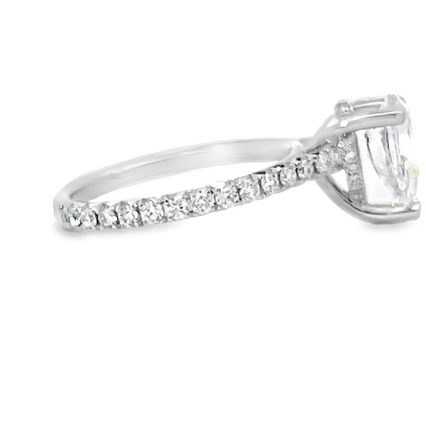 14k White Gold Diamond Engagement Ring Mounting Image 2 Arezzo Jewelers Elmwood Park, IL