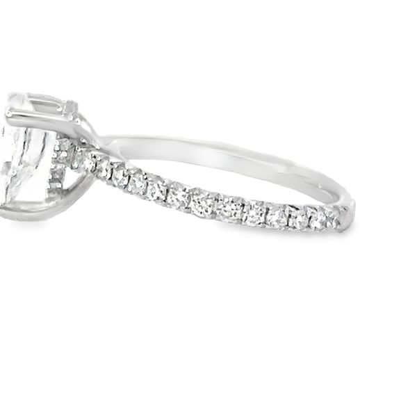 14k White Gold Diamond Engagement Ring Mounting Image 3 Arezzo Jewelers Elmwood Park, IL
