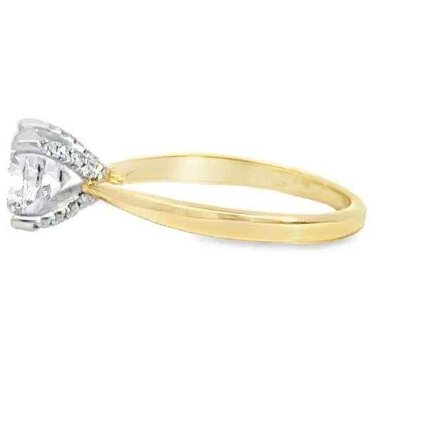 14k Yellow Gold Diamond Engagement Ring Mounting Image 2 Arezzo Jewelers Elmwood Park, IL
