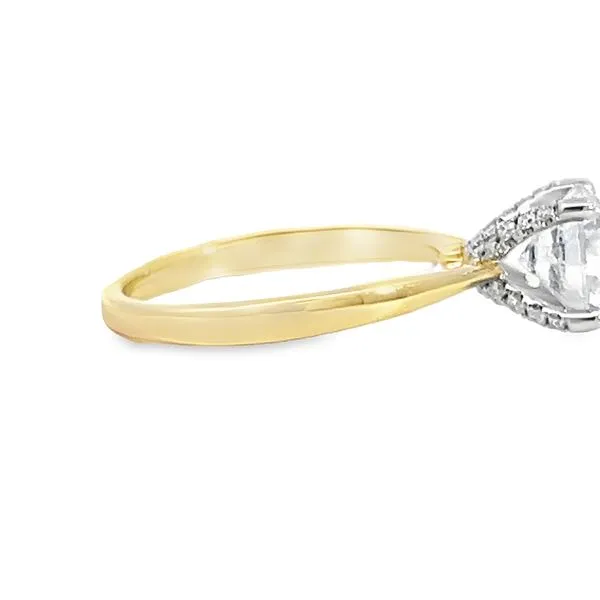 14k Yellow Gold Diamond Engagement Ring Mounting Image 3 Arezzo Jewelers Elmwood Park, IL