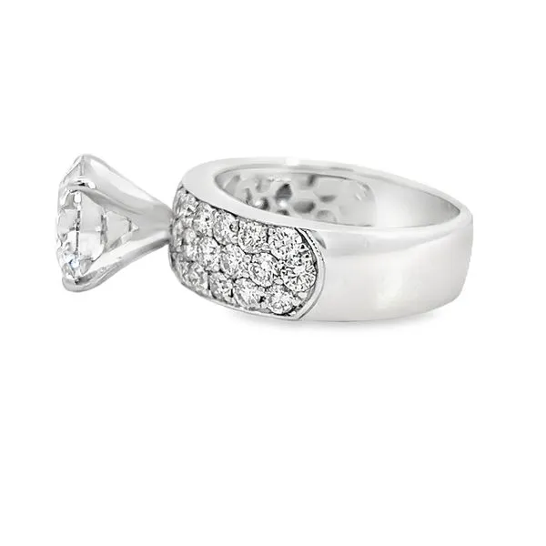 2.55ct Lab Grown Round Diamond Engagement Ring Image 2 Arezzo Jewelers Elmwood Park, IL