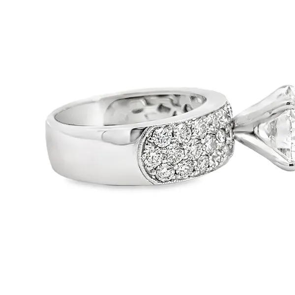 2.55ct Lab Grown Round Diamond Engagement Ring Image 3 Arezzo Jewelers Elmwood Park, IL