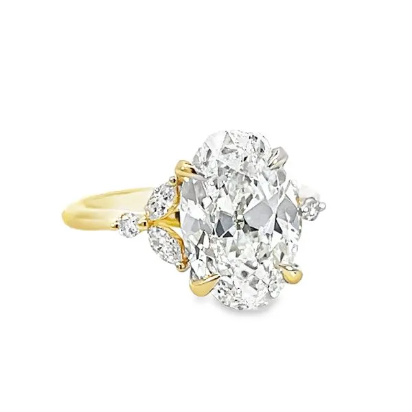 4.49ct TW Lab Grown Oval Diamond Engagement Ring Image 2 Arezzo Jewelers Elmwood Park, IL