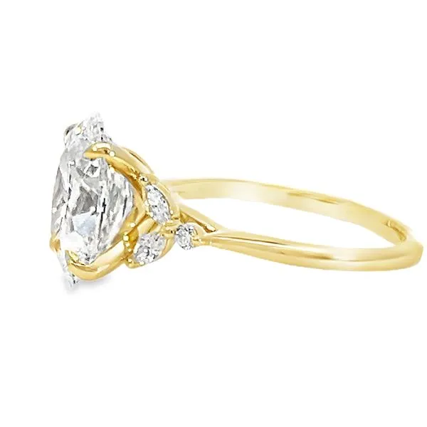 4.49ct TW Lab Grown Oval Diamond Engagement Ring Image 3 Arezzo Jewelers Elmwood Park, IL