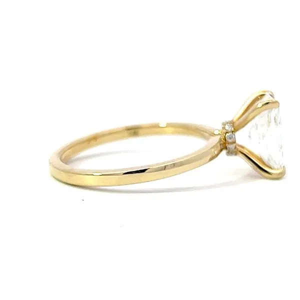 14K Yellow Gold Radiant Cut Lab Grown Diamond Engagement Ring Image 2 Arezzo Jewelers Elmwood Park, IL