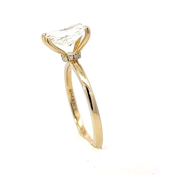 14K Yellow Gold Radiant Cut Lab Grown Diamond Engagement Ring Image 4 Arezzo Jewelers Elmwood Park, IL