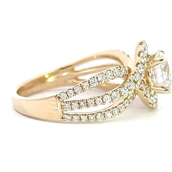 14 Karat Yellow Gold Diamond Engagement Ring Image 4 Arezzo Jewelers Elmwood Park, IL