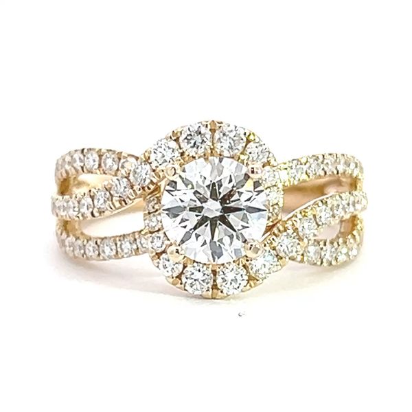 14 Karat Yellow Gold Diamond Engagement Ring Arezzo Jewelers Elmwood Park, IL