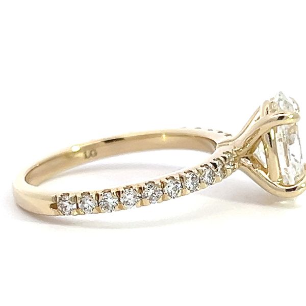 14 Karat Yellow Gold Diamond Engagement Ring Mounting Image 2 Arezzo Jewelers Elmwood Park, IL