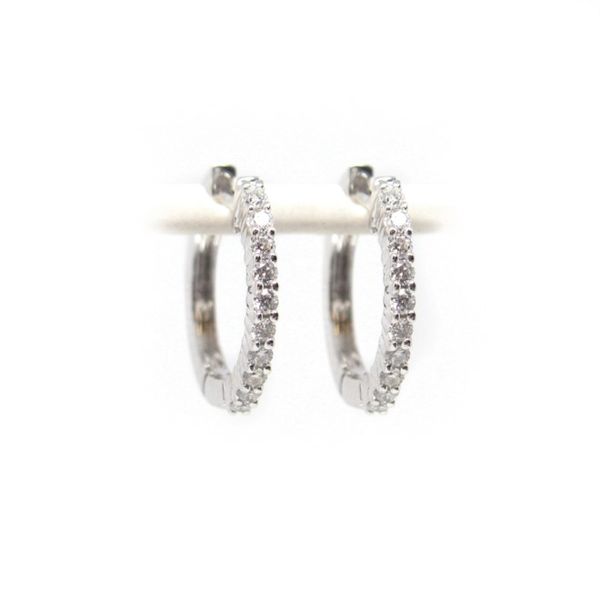 Diamond Hoop Earrings Arezzo Jewelers Elmwood Park, IL
