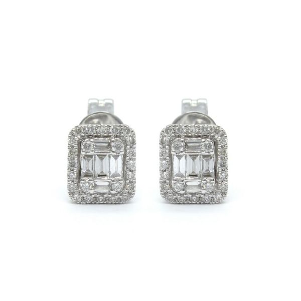 White Gold Diamond Stud Earrings - .34cts Arezzo Jewelers Elmwood Park, IL